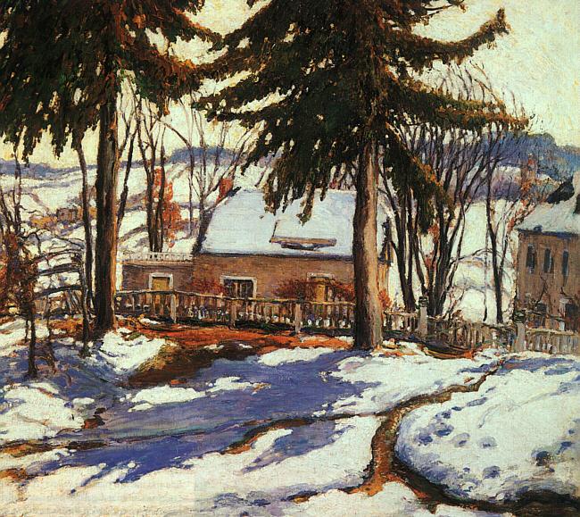 Charles Reiffel February Thaw, Silvermine Connecticut Germany oil painting art